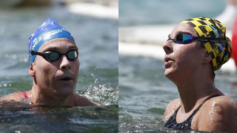 Alberto Martínez y María de Valdés en el Campeonato de España. Fuente: RFEN