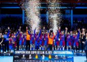 El Barça alza su 9ª Copa del Rey de balonmano consecutiva