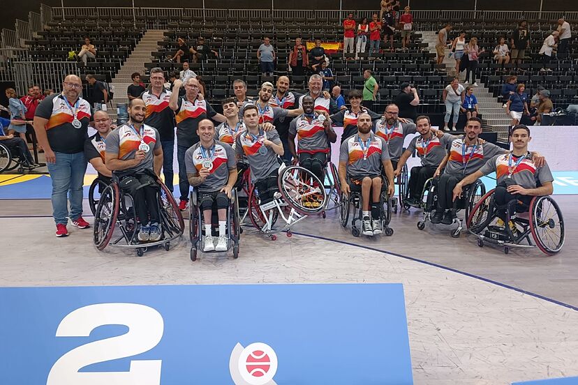 a selección masculina de baloncesto en silla de ruedas. Fuente: Feddf