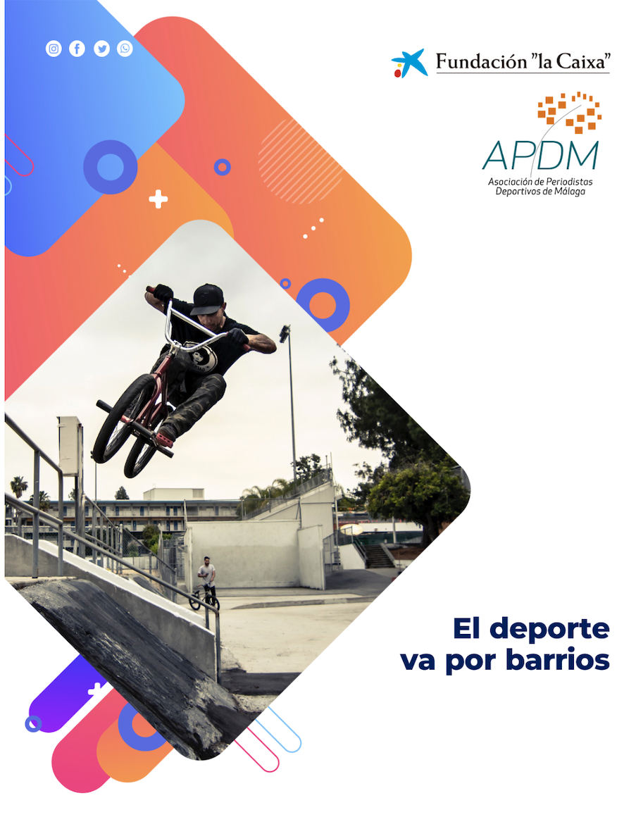 Cartel del programa "El deporte va por barrios". Fuente: APDM
