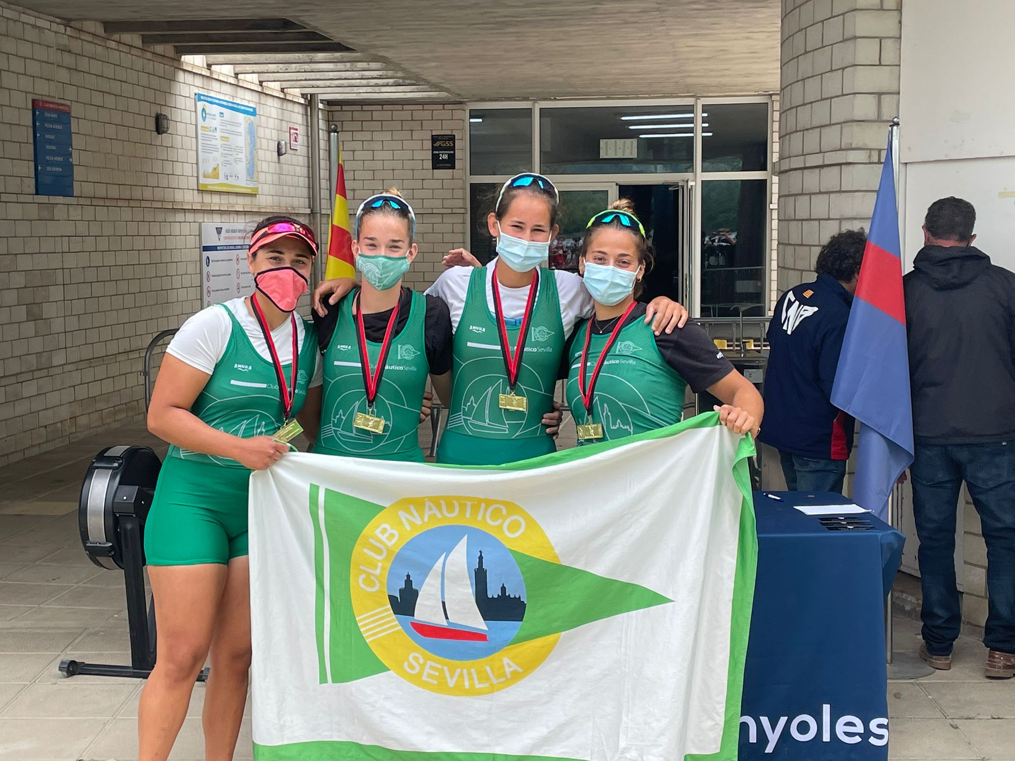 Campeón Club Náutico Sevilla femenino. Fuente: Federación Andaluza de Remo