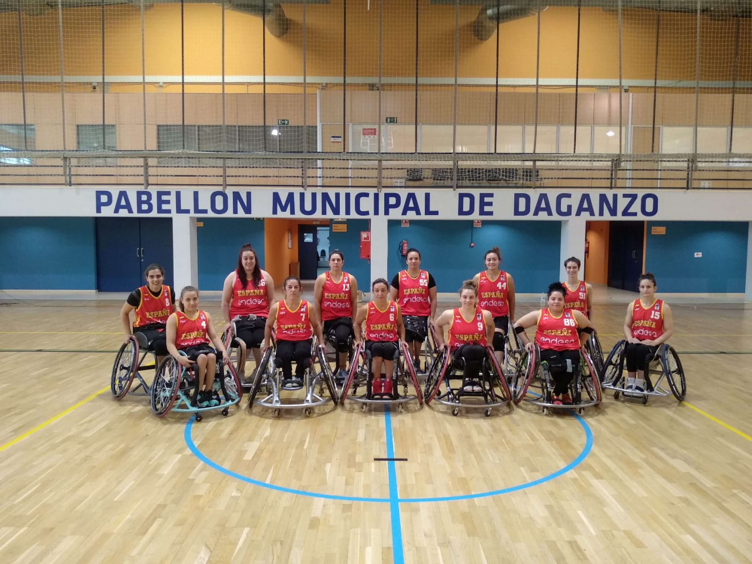 Selección española femenina de baloncesto en silla de ruedas. Fuente: CPE