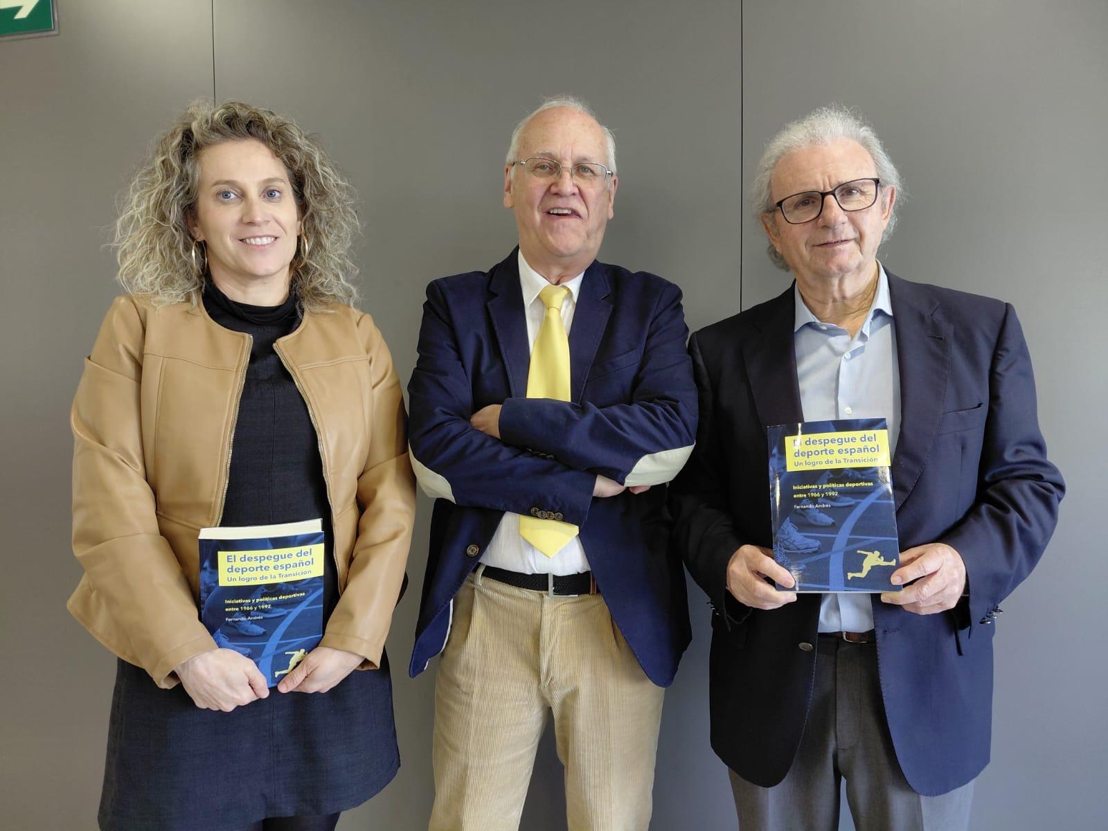 Elena García, Fernando de Andrés y Juan Vázquez. Fuente: Agesport