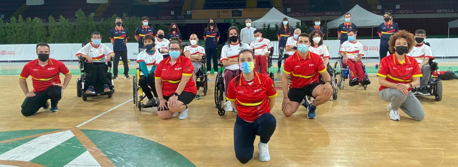 Equipo español Europeo Boccia Sevilla 2021. Fuente: Junta de Andalucía 