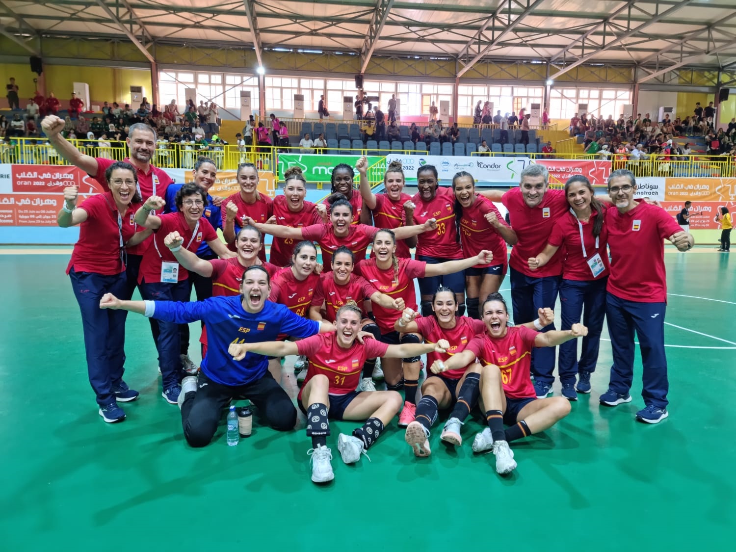 España vs Argelia (balonmano). Fuente: Rfebm/COE