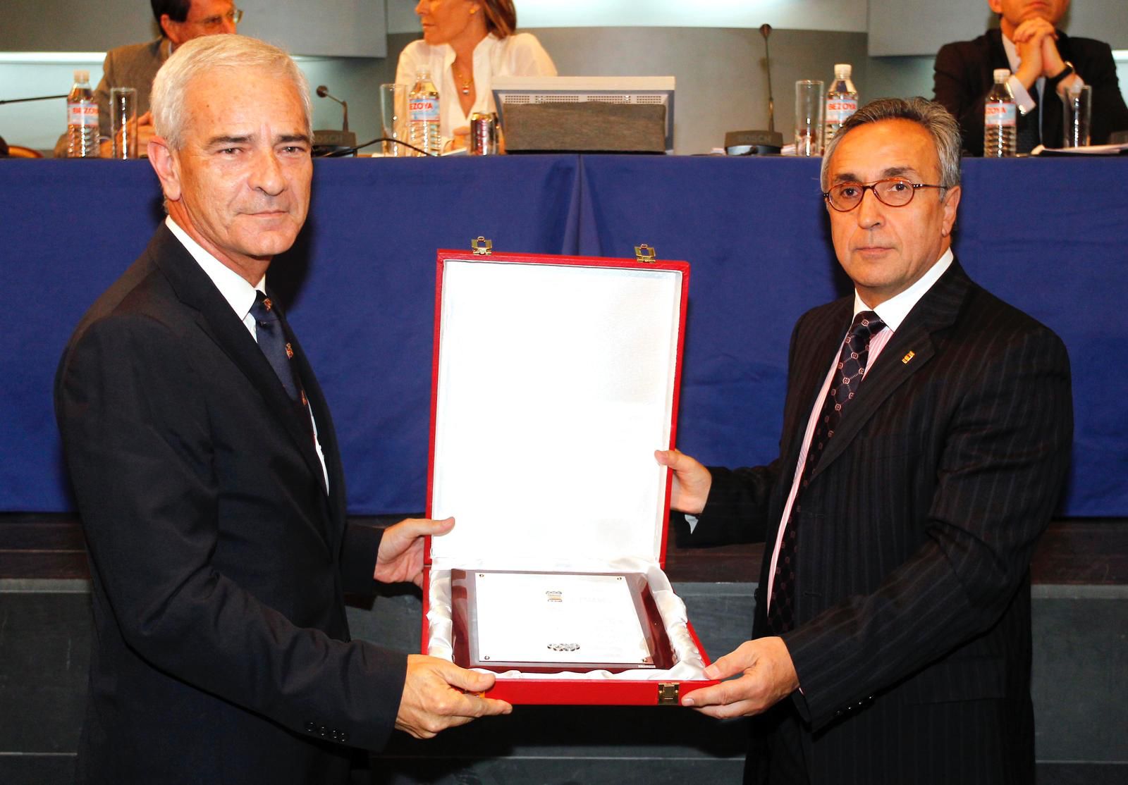 José Agustín Gómez-Raggio y el presidente del COE. Fuente: COE