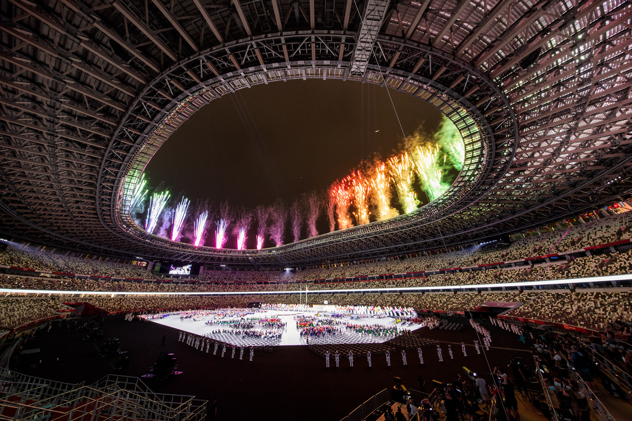 Ceremonia de apertura de Tokio. Fuente: CPE