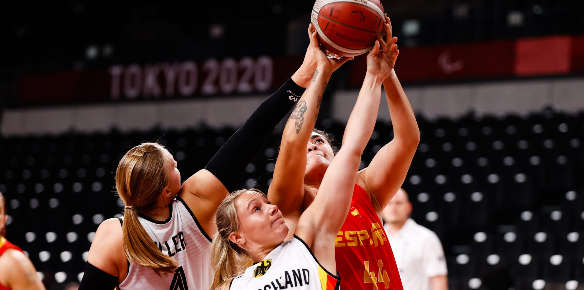 La selección española de baloncesto femenino en silla. Fuente: Mikael Helsing / CPE.