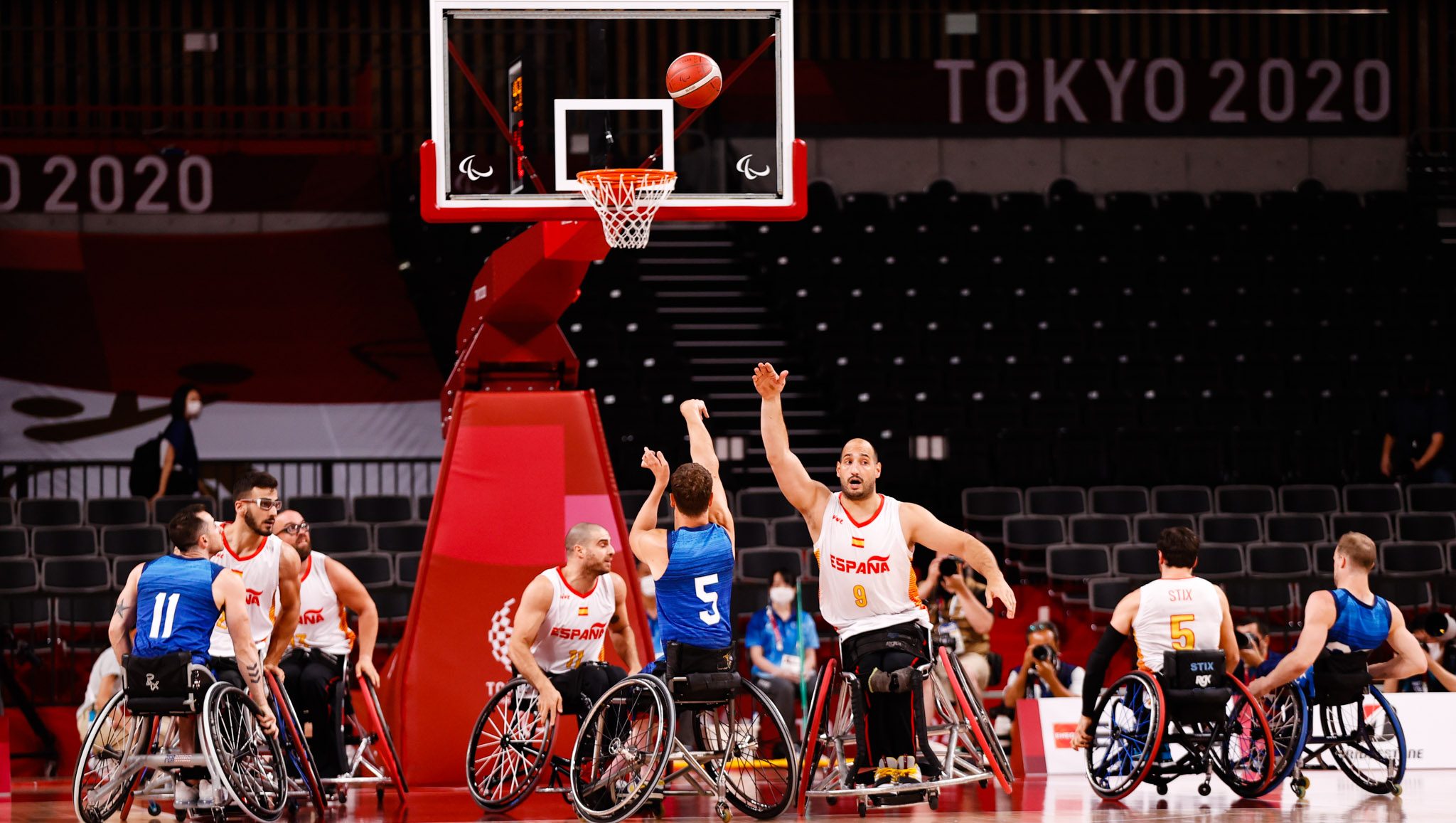 Selección Española Masculina de Baloncesto en Silla. Fuente: CPE