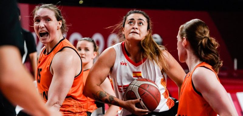 Selección española femenina de baloncesto en silla en Tokio. Fuente: AD