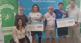 Los nadadores David Sánchez y Laura Fernández de Arquer vencen en Cádiz
