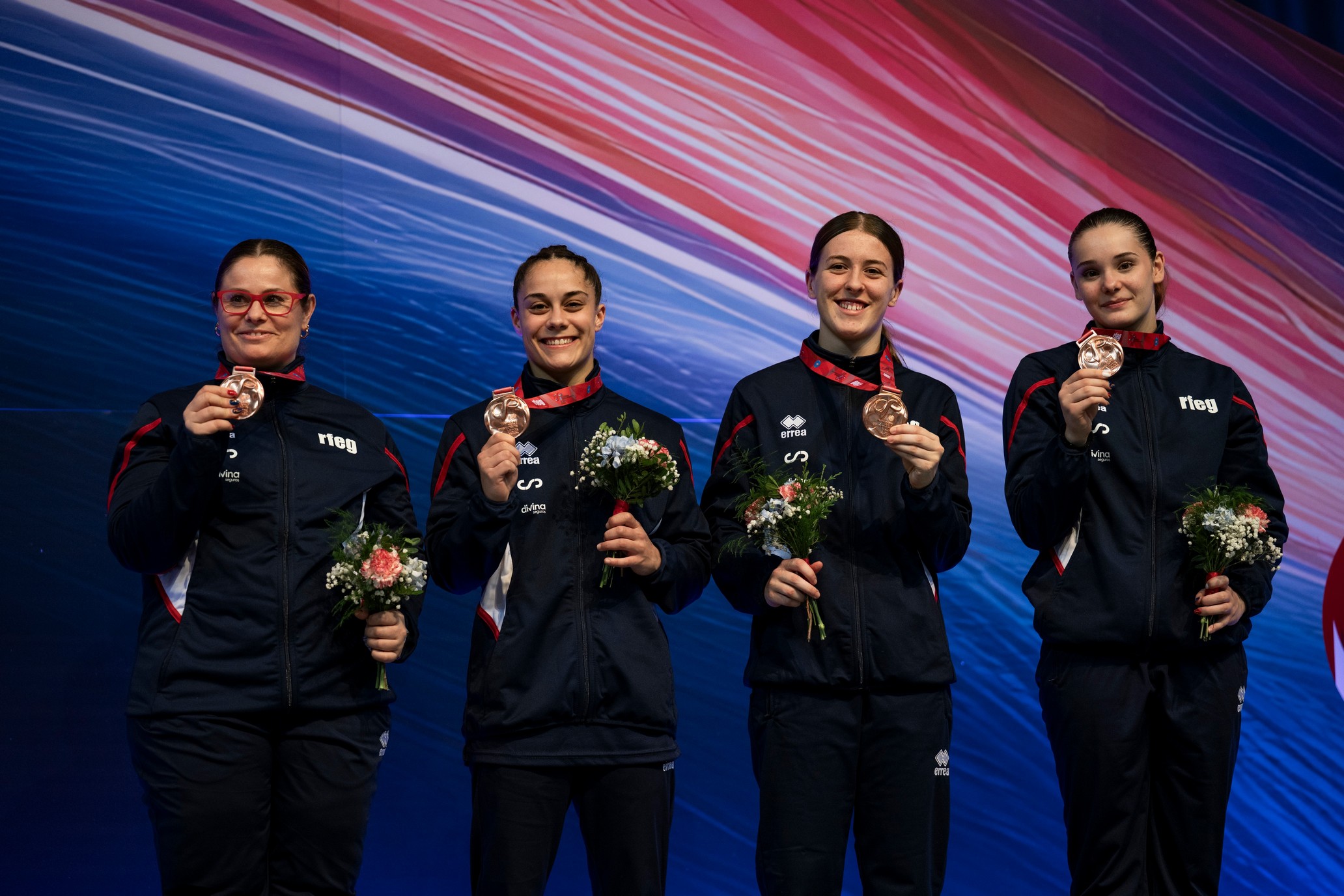 Melania Rodríguez, Marta López y Loreto Tuñón. Fuente David Sarmiento/Avance Deportivo