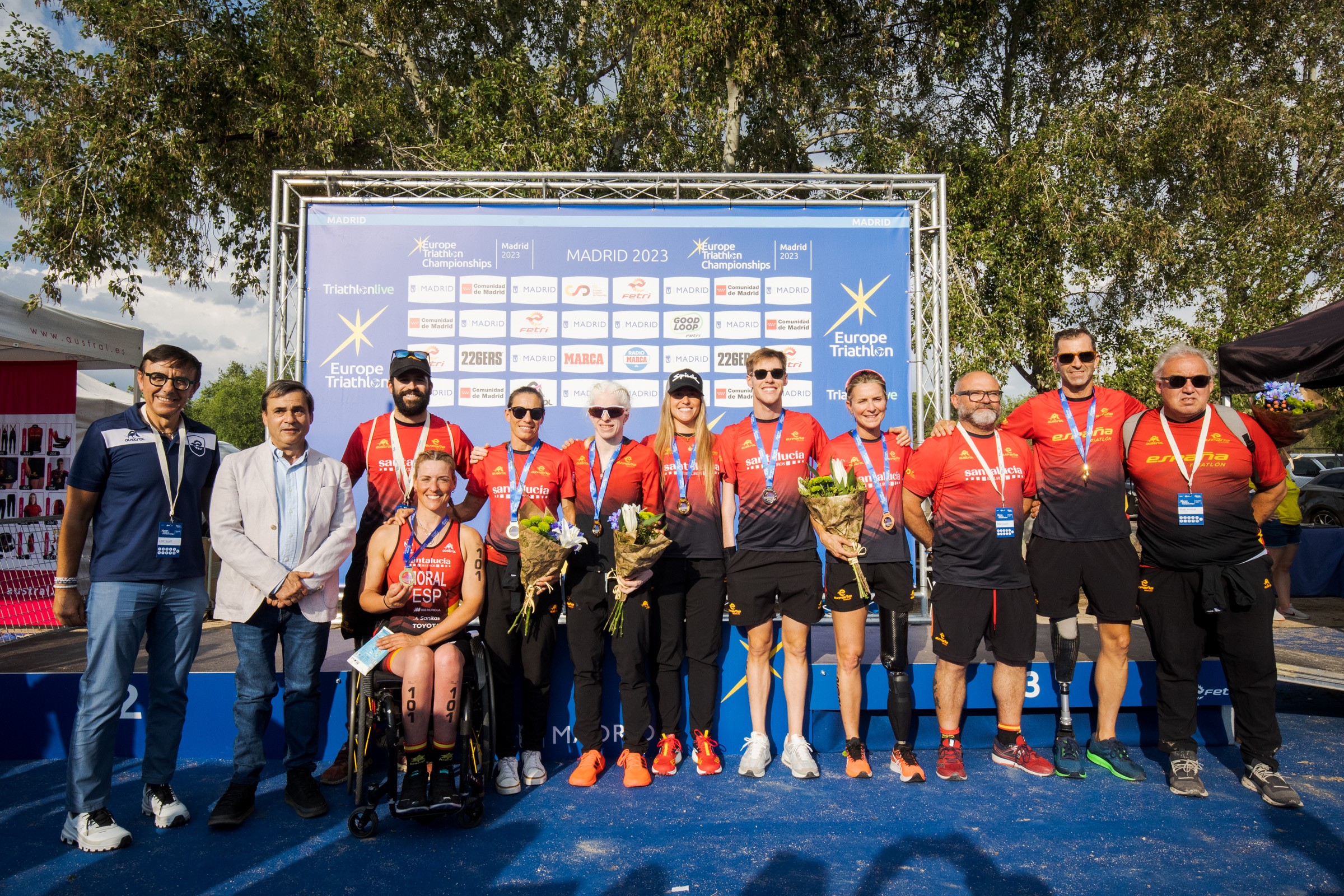Triatletas españoles medallistas. Fuente: CPE