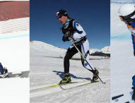 Pol Makuri Redolad, Víctor González e Irati Idiakez, en los mundiales paralímpicos de deportes de invierno