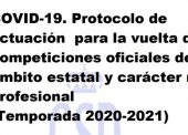 El CSD publica el protocolo de actuación para el deporte no profesional