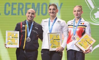 La gimnasta española Alba Petisco, subcampeona de Europa