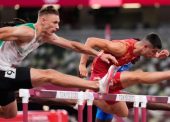 Asier Martínez, 6º en la final de 110 vallas con nueva marca personal