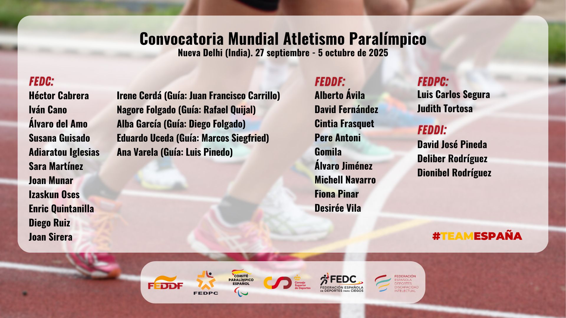 Convocatoria. Fuente: CPE