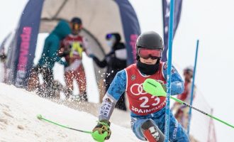 Núria Pau y Quim Salarich se alzan campeones en slalom en Sierra Nevada 