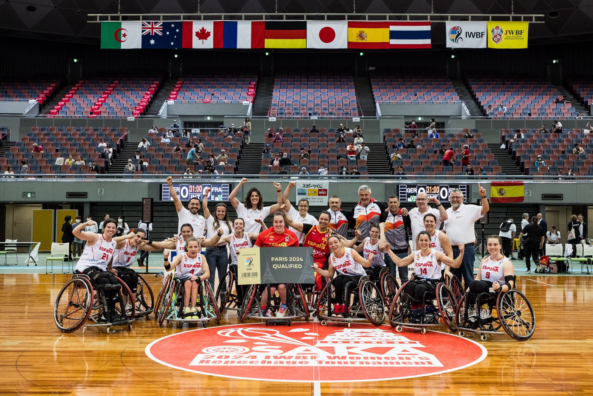 Selección femenina española de baloncesto en silla. Fuente: Steffie Wunderl (Feddf)