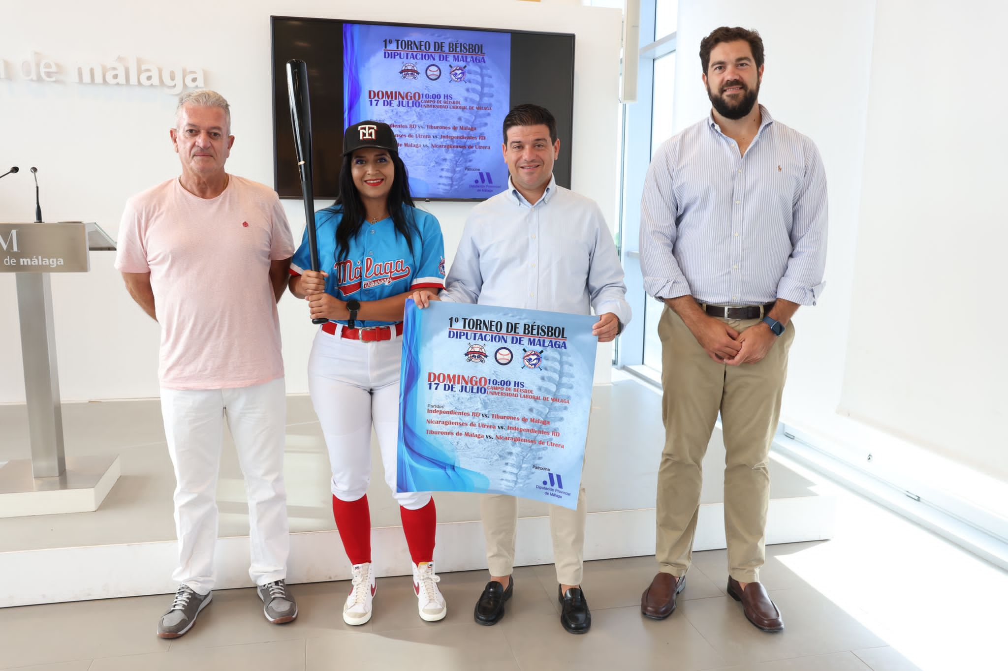 Presentación Torneo Béisbol. Fuente: Tiburones