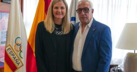 Kirsty Coventry visita el COE y se reúne con Alejandro Blanco