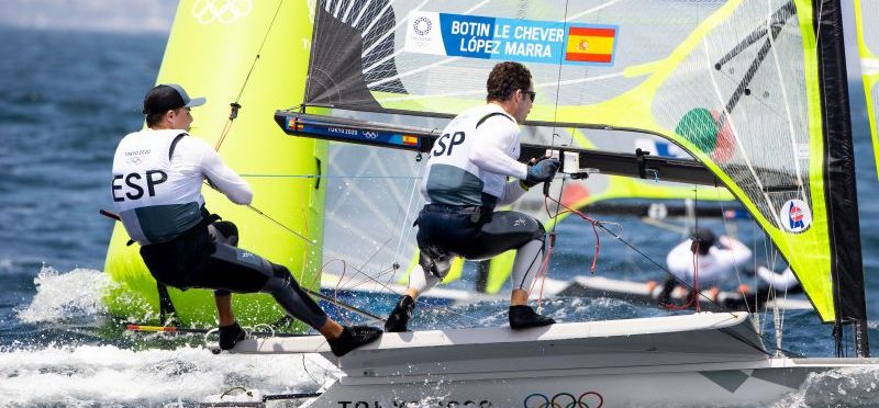 Botín y López en Tokyo 2020. Fuente: Sailingshots by María Muiña PhotographyFuente: