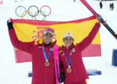 Bronce olímpico para el relevo mixto español de esquí de montaña
