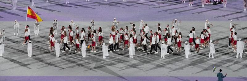 La delegación de España en la ceremonia inaugural de Tokyo 2020. Fuente: COE