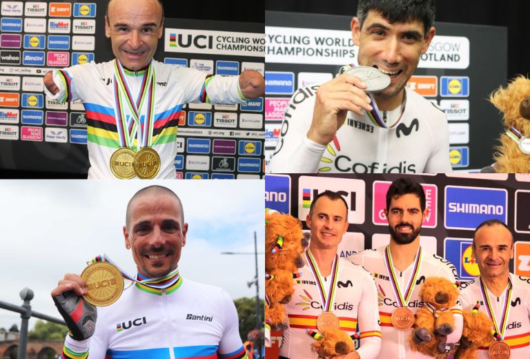 Medallistas españoles en ciclismo paralímpico. Fuente: Rfec