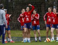 Último entrenamiento de España antes de medirse a Alemania en la Arnold Clark Cup