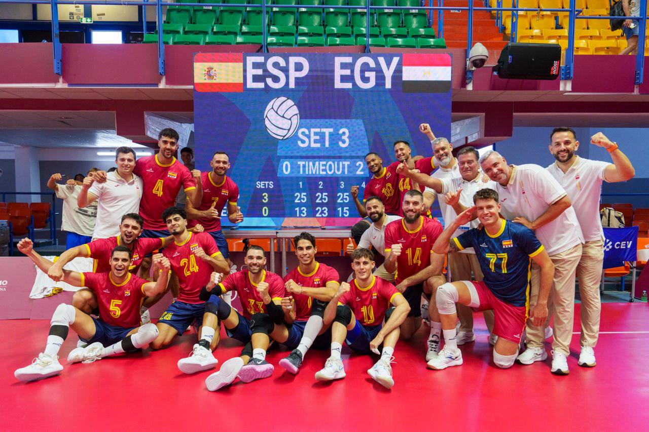 Selección española masculina de voleibol. Fuente: COE