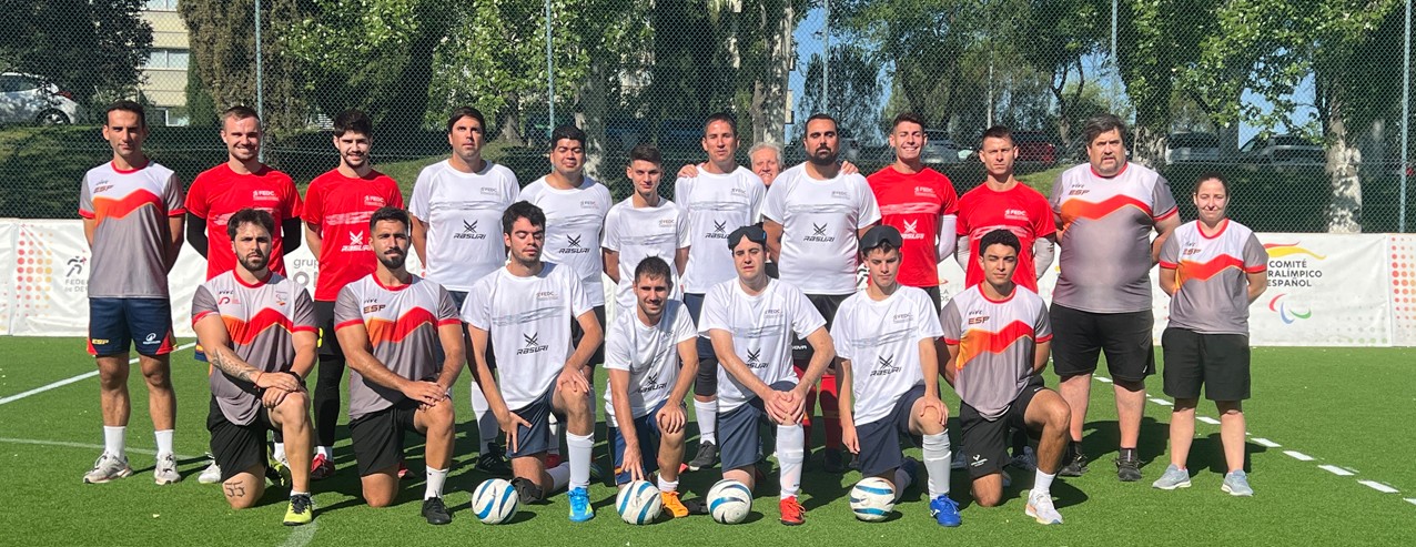 Selección española de fútbol para ciegos. Fuente: ONCE