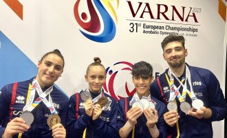  5 metales europeos para la gimnasia acrobática española