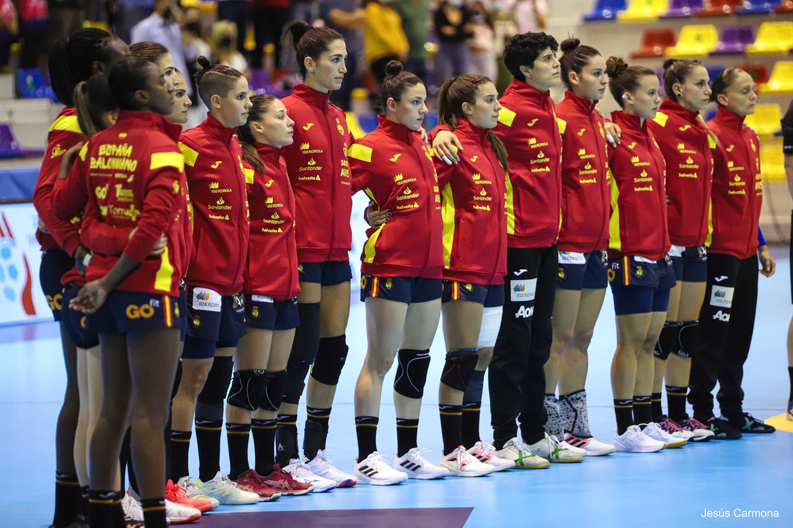 Selección Española Femenina de Balonmano en Antequera. Fuente: Avance Deportivo/Jesús Carmona