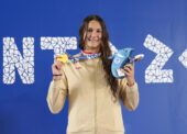 La nadadora Ainhoa Campabadal, oro en Taranto 2026