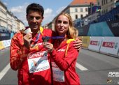 Miguel Ángel López y Raquel González, campeón y subcampeona de Europa de 35 km marcha