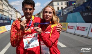 Miguel Ángel López y Raquel González, campeón y subcampeona de Europa de 35 km marcha