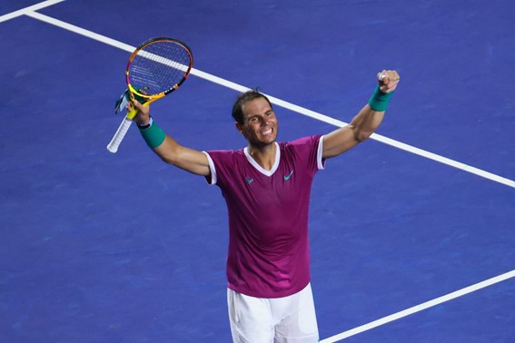 Rafa Nadal en el Abierto Mexicano. Fuente: AM