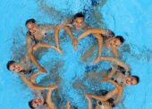El equipo español de natación artística, a 4 puntos de las medallas tras la rutina técnica
