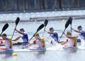 El K4 500 español gana su eliminatoria y pasa directo a semifinal