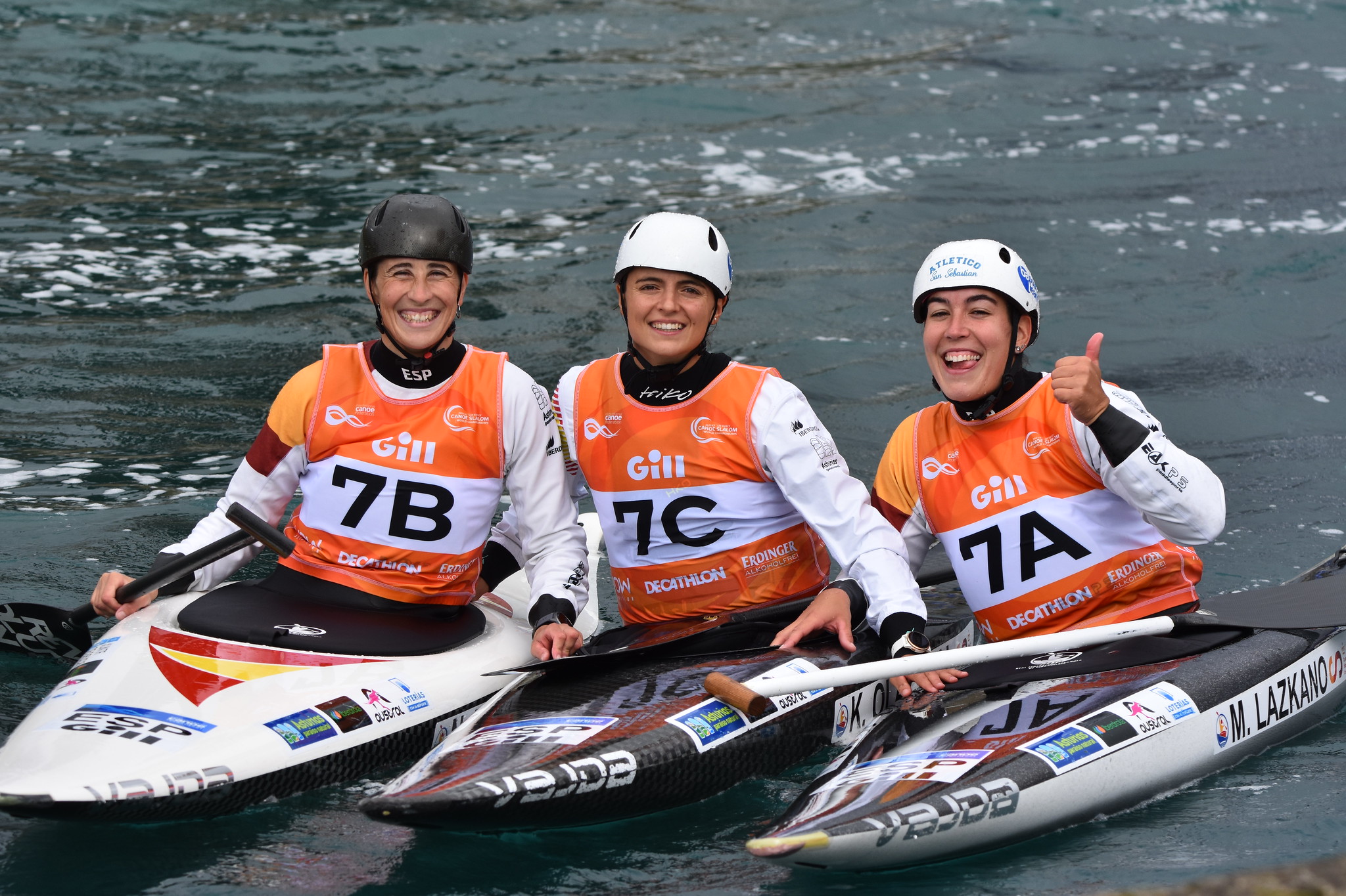 Equipo C1 femenino español. Fuente: Rfep