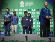 Javier Aguilar, subcampeón del Mundo de Paraescalada