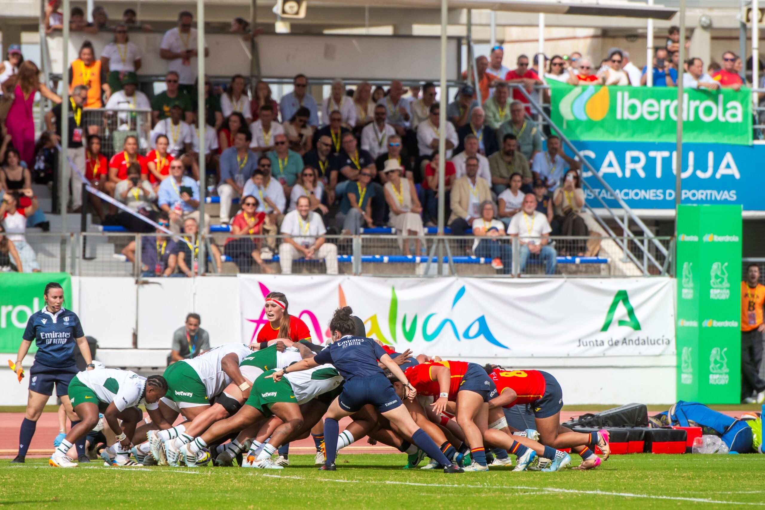 Selección española femenina de rugby. Fuente: Junta de Andalucía