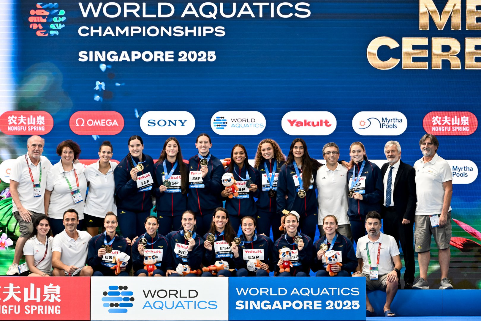 Selección Española de Waterpolo Femenina. Fuente:Andrea Masini/DBM Deepbluemedia/Insidefoto/Rfen