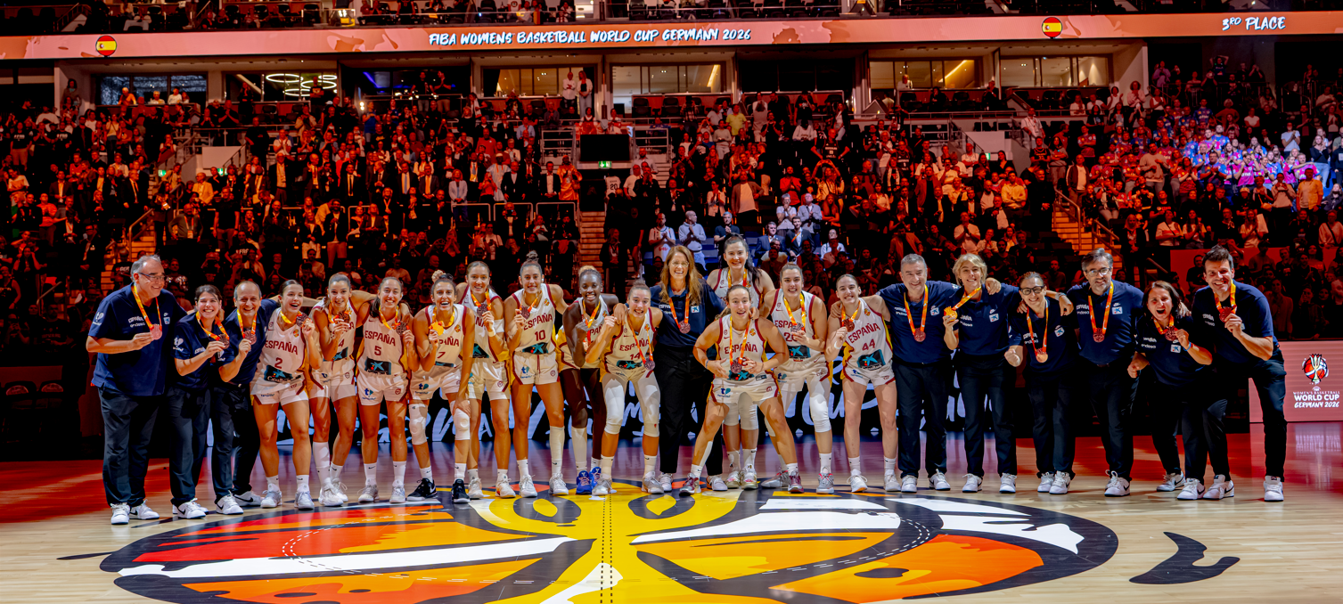Selección española femenina de baloncesto. Fuente: FEB