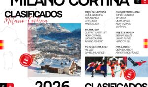 20 españoles estarán en Milán-Cortina d'Ampezzo 2026