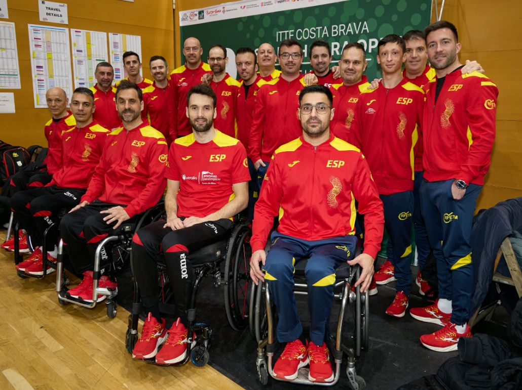 Palistas paralímpicos españoles. Fuente: CPE