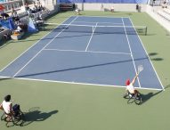 Marcela Quintero, Francesc Prat, María Torres y Rubén Castilla muestran el tenis en silla en el Mutua Madrid Open 