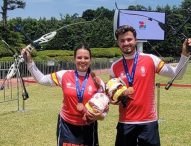 Elia Canales y Andrés Temiño, bronce en Yecheon